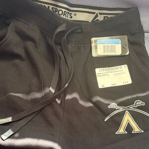 Black Athletic Shorts with Logo